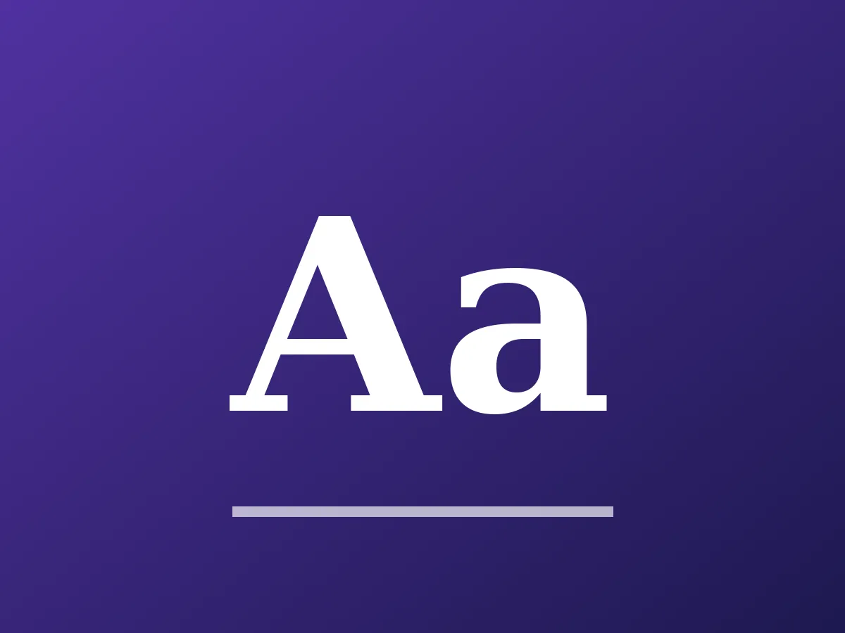 Typography design example