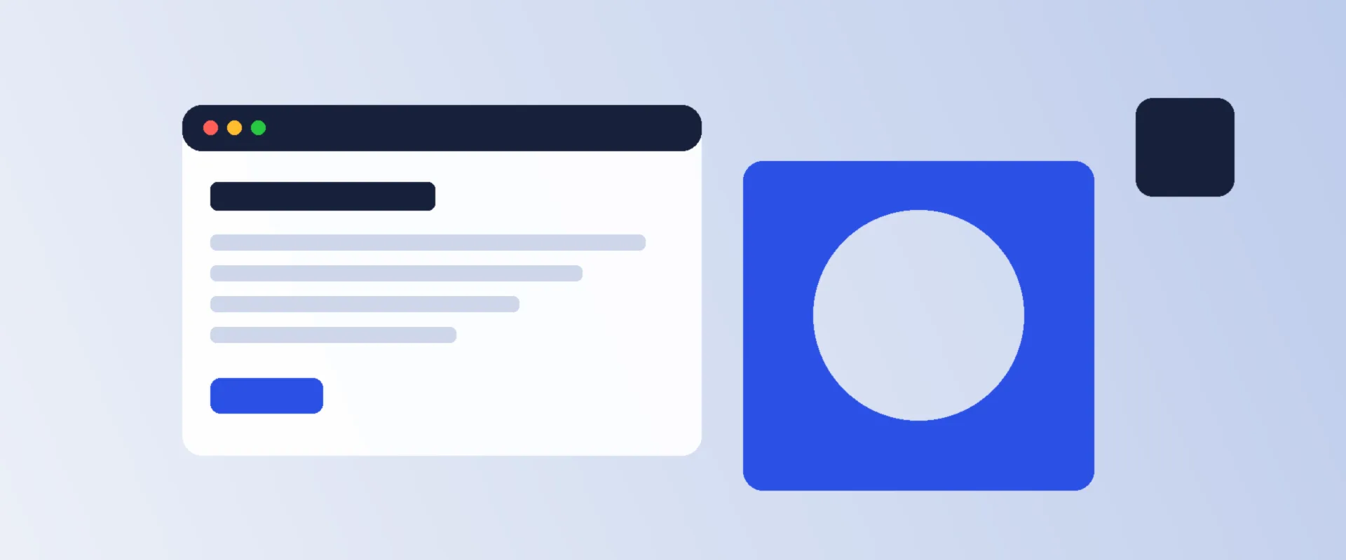 Website layout mockup